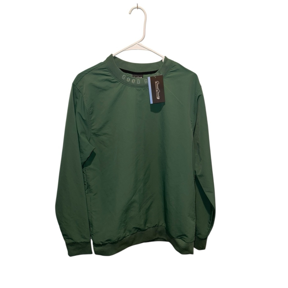 Men's Good Good Green & Black Windbreaker Jacket Size S